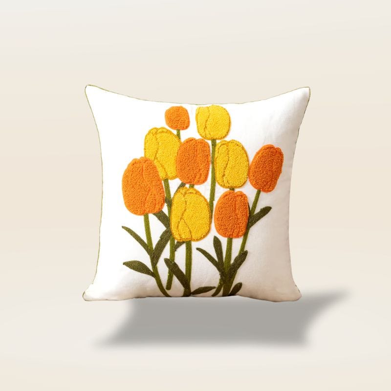 Housse de coussin style campagne | Dreamy Sloth® Blanc / 45x45 cm
