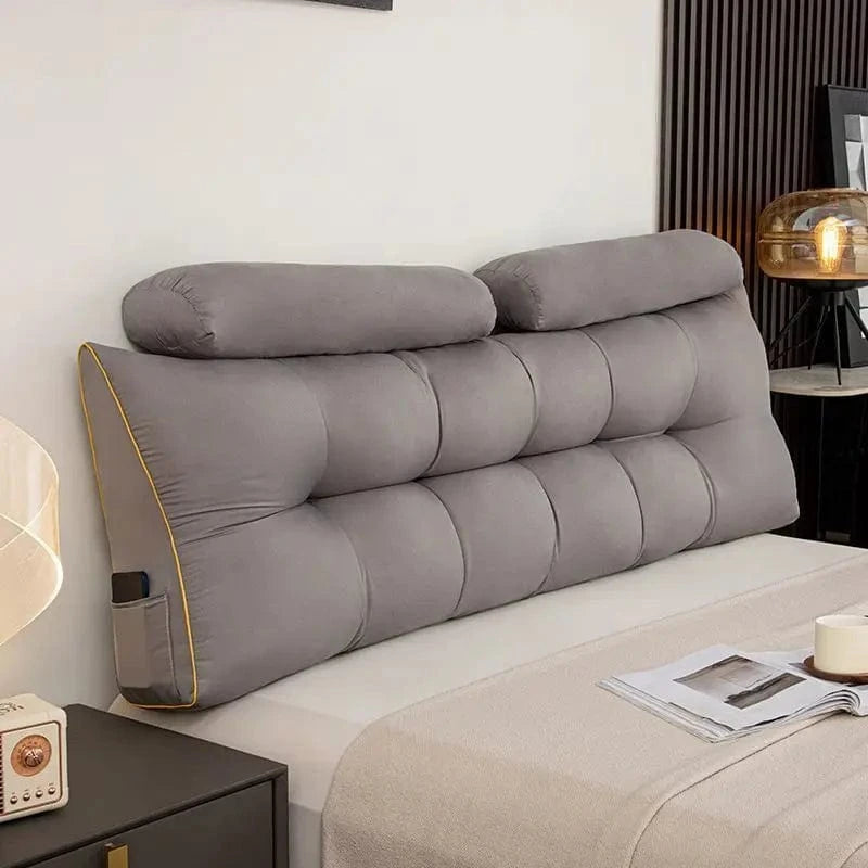 OK / Headboard Pillow Queen,Triangle Pillows for Headboard,Head Board Backrest Wedge Pillow for Reading Sitting Working,Dark Grey gray / 150x50cm