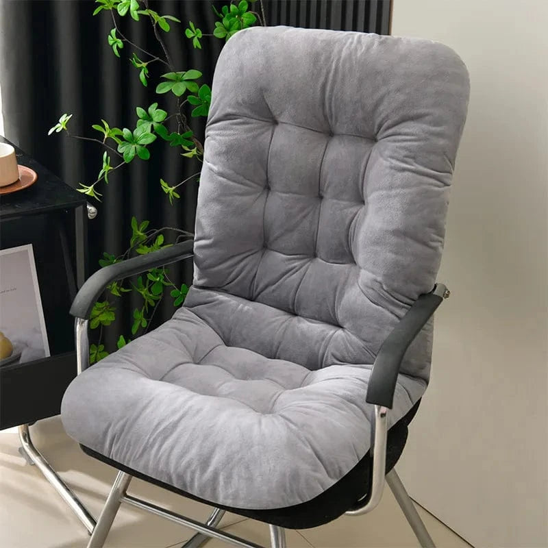 / OK / Super Soft Velvet Bench Cushion Office Seat Cushion Autumn and Winter Butt Cushion Recliner Rocking Chair Cushion Gris / 45x93 cm
