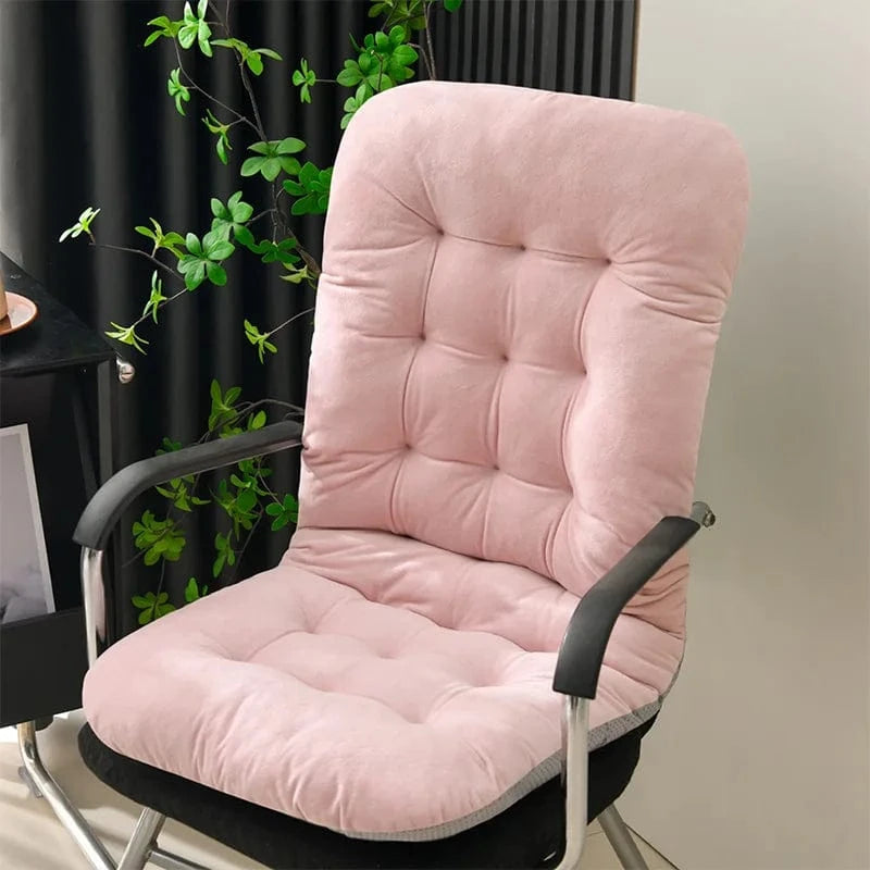 / OK / Super Soft Velvet Bench Cushion Office Seat Cushion Autumn and Winter Butt Cushion Recliner Rocking Chair Cushion Rose / 45x93 cm