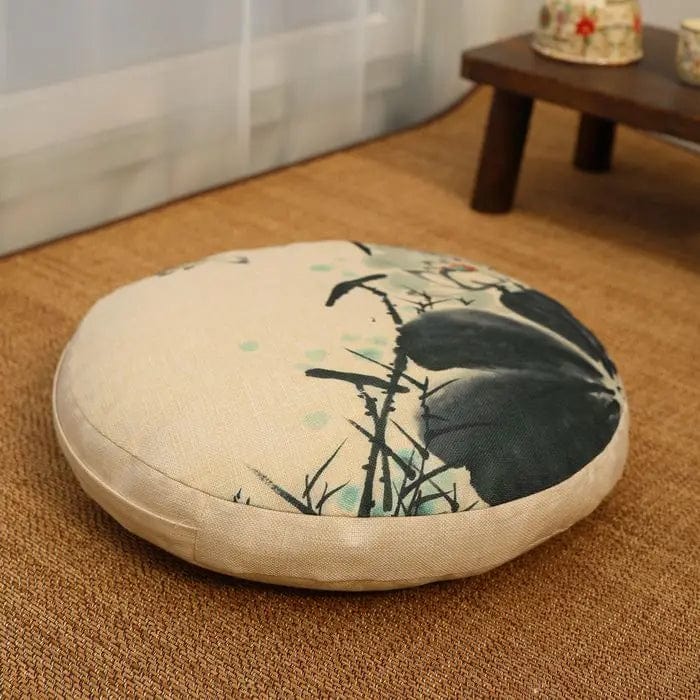 Petit coussin de meditation voyage | Dreamy Sloth® Noir / 40x40 cm