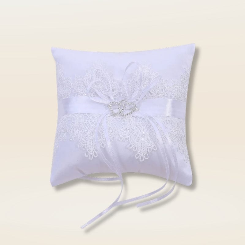 Coussin alliance dentelle | Dreamy Sloth® Blanc / 15x15 cm