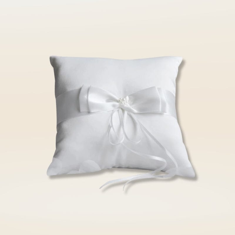 Coussin alliance mariage | Dreamy Sloth® Blanc / 10x10 cm