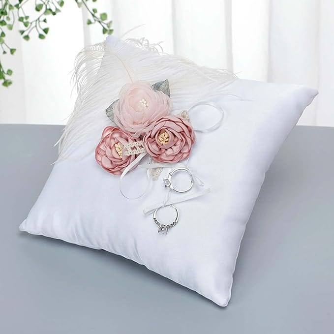 Coussin alliance mariage original | Dreamy Sloth® Blanc / 20x20 cm