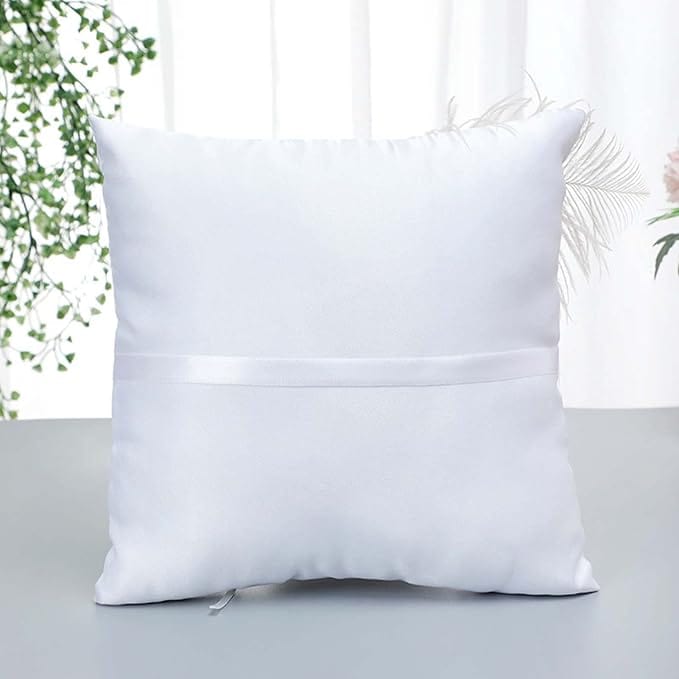 Coussin alliance mariage original | Dreamy Sloth® Blanc / 20x20 cm