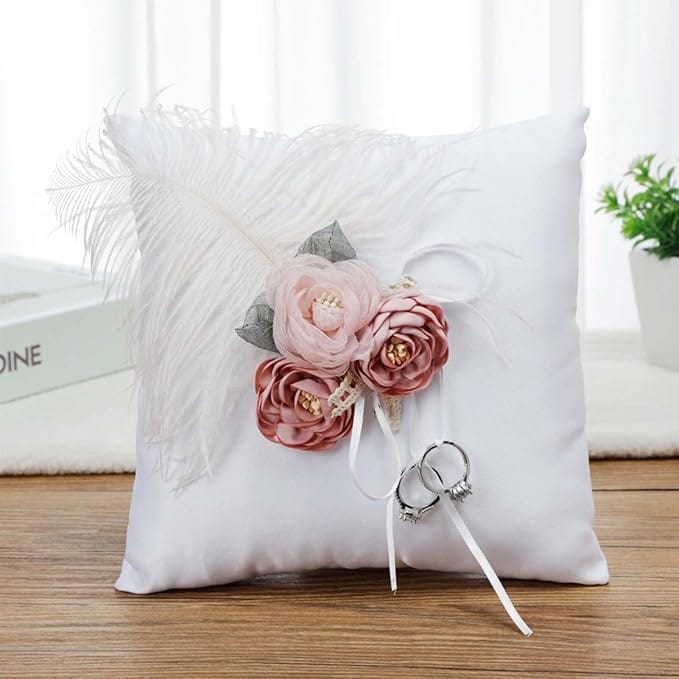 Coussin alliance mariage original | Dreamy Sloth® Blanc / 20x20 cm