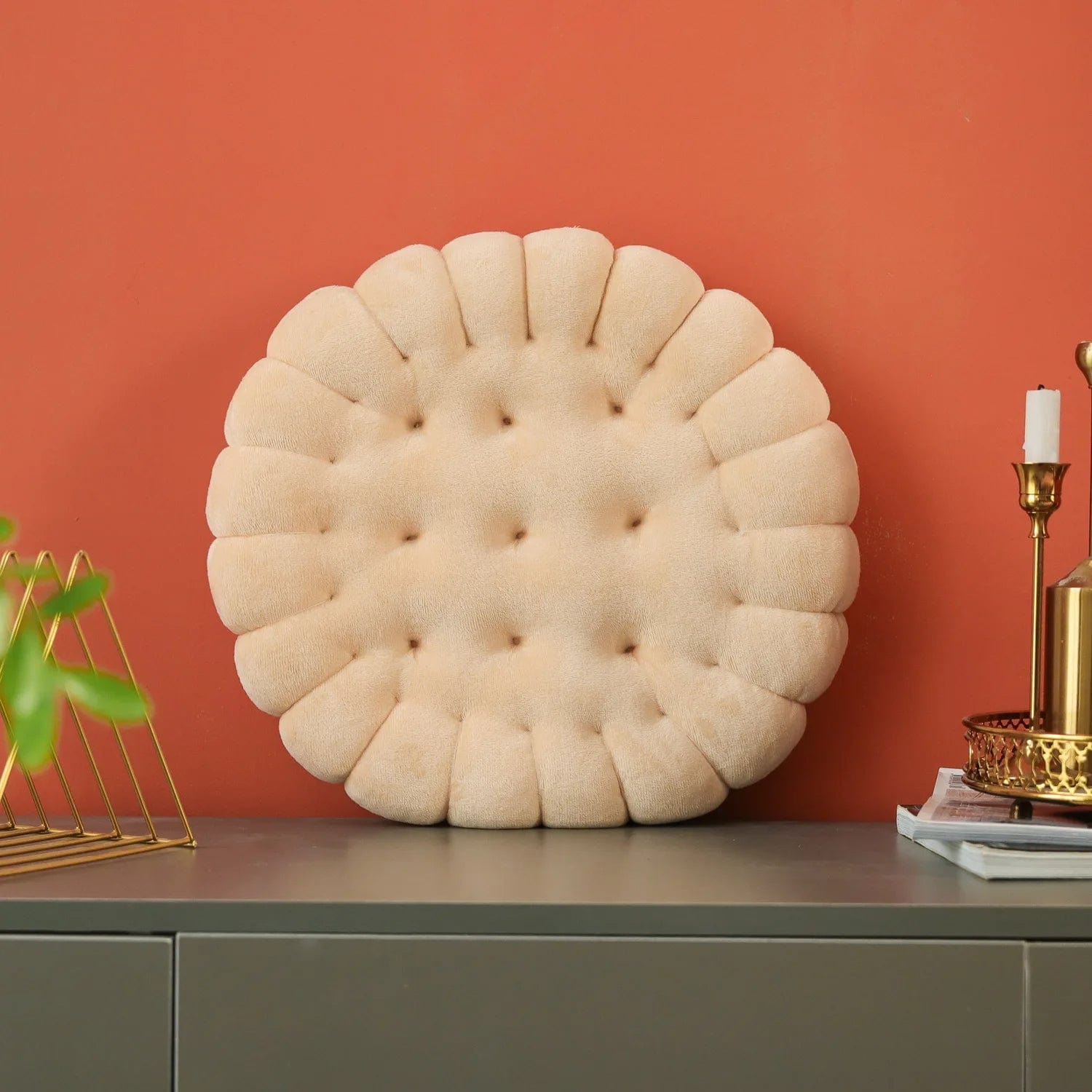 Coussin biscuit | Dreamy Sloth® Beige / 40x40 cm