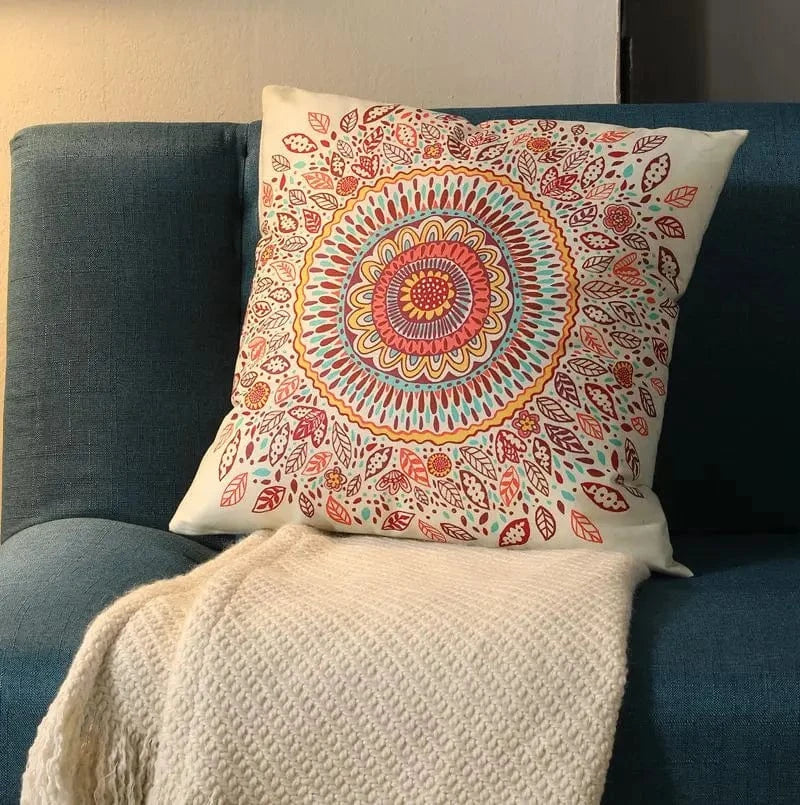 coussin blanc boheme Style 04 / 40X40cm