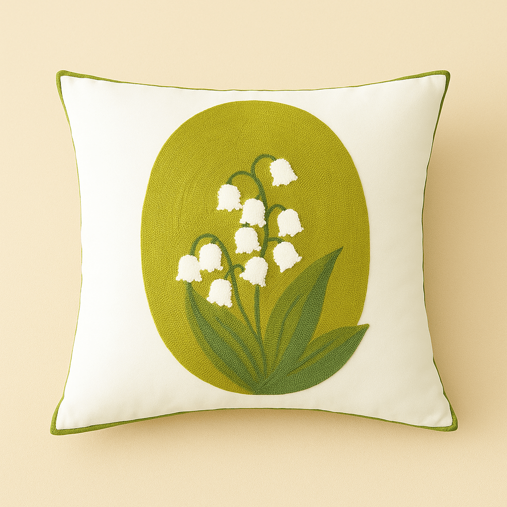 Coussin brodé | Dreamy Sloth® Vert / 45x45 cm