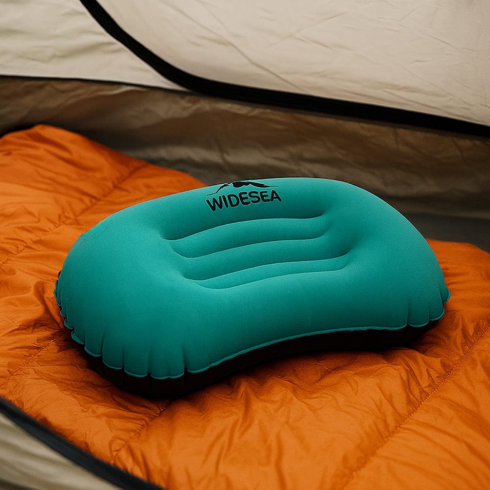 Coussin camping gonflable | Dreamy Sloth® Bleu / 35x44 cm