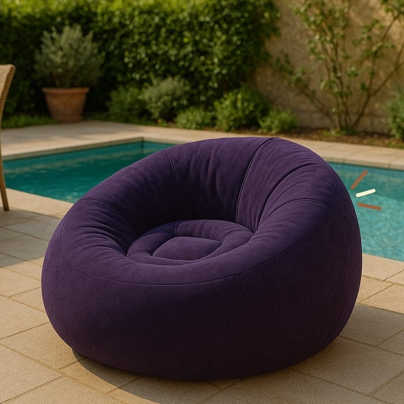 Coussin d'air gonflable | Dreamy Sloth® Bleu / 110x110 cm