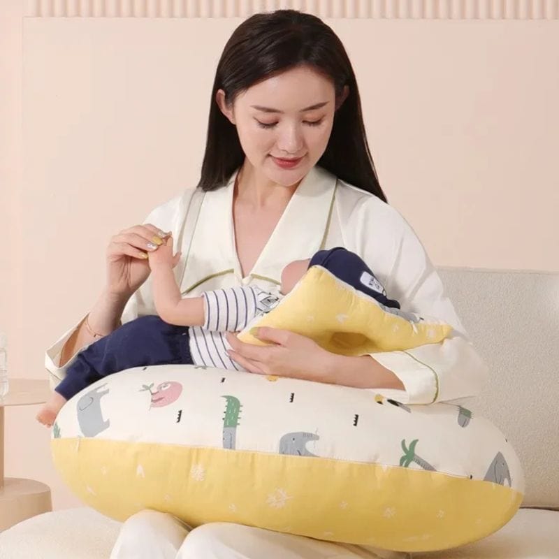 Coussin d'allaitement avec attache bebe | Dreamy Sloth®