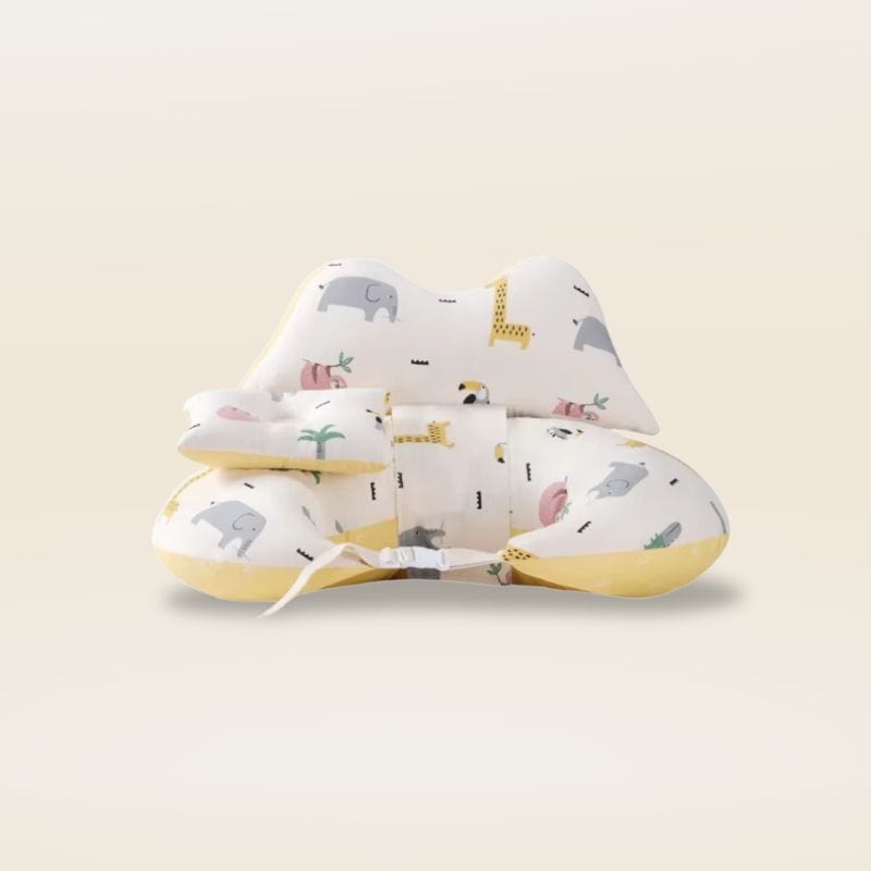 Coussin d'allaitement avec attache bebe | Dreamy Sloth® Jaune / 60x36 cm