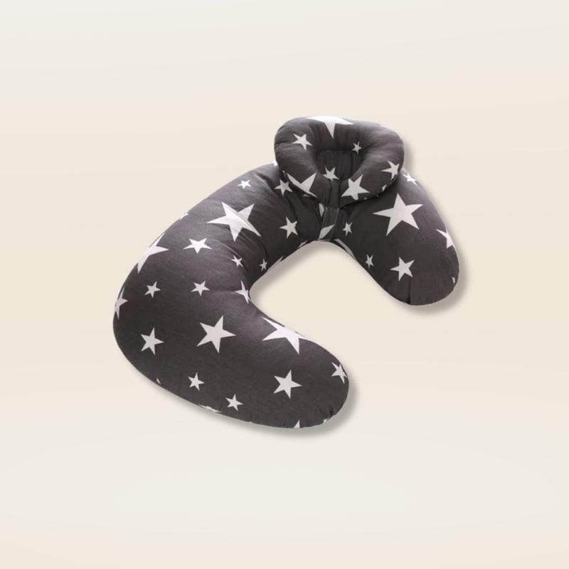 Coussin d'allaitement bio | Dreamy Sloth® Noir / 37x56 cm
