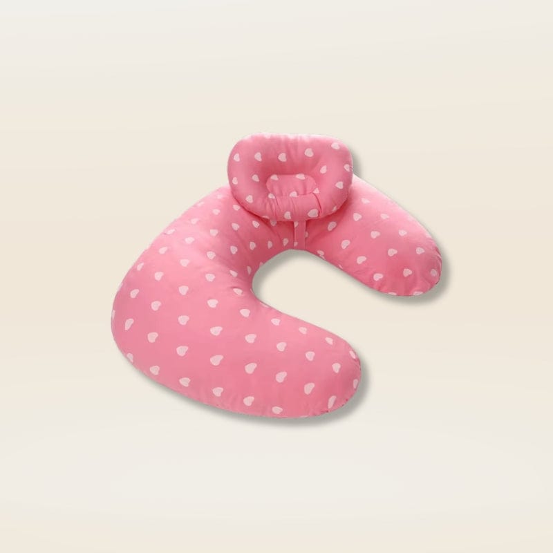 Coussin d'allaitement bio | Dreamy Sloth® Rose / 37x56 cm