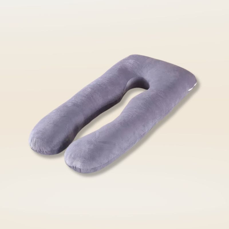 Coussin d'allaitement et grossesse | Dreamy Sloth® Gris / 130x70 cm