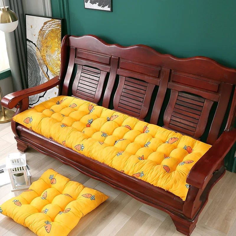 Coussin d'assise banquette | Dreamy Sloth® Orange / 53x53 cm