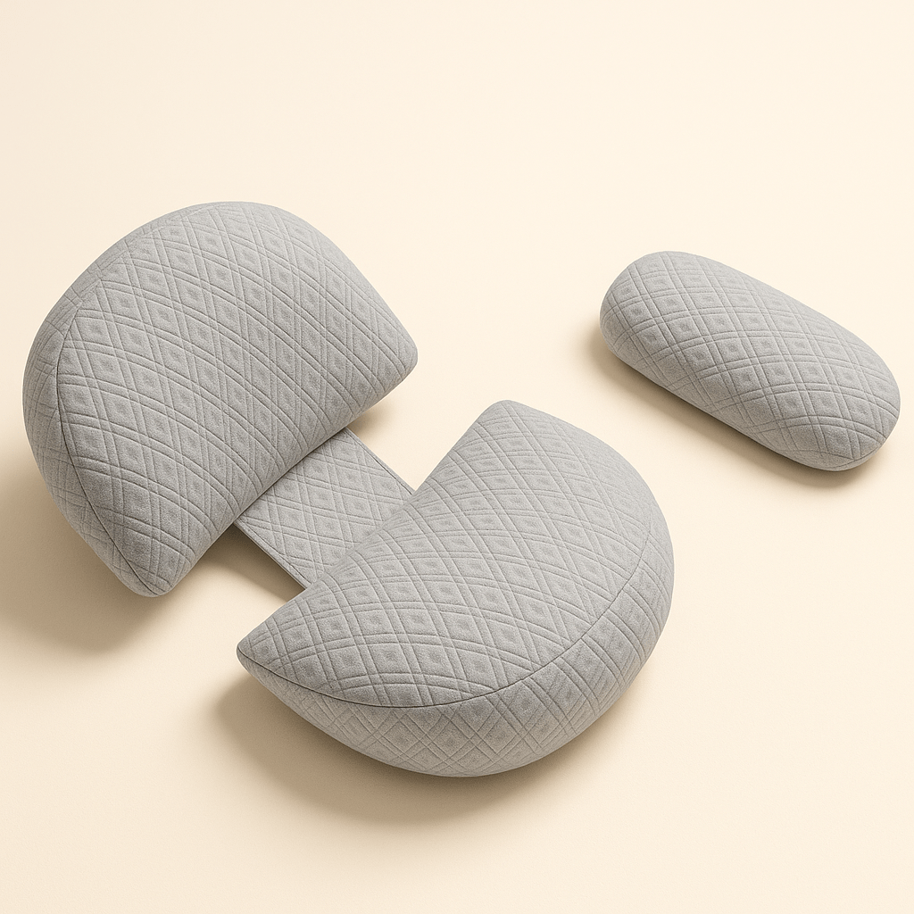 Coussin de grossesse en U | Dreamy Sloth® Gris / 40x38 cm