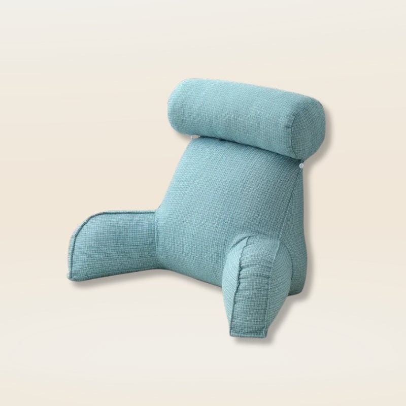 Coussin de lecture avec accoudoirs | Dreamy Sloth® Bleu clair / 75x40x40 cm