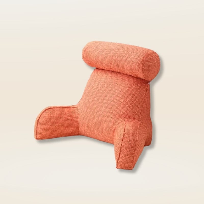 Coussin de lecture avec accoudoirs | Dreamy Sloth® Orange / 75x40x40 cm