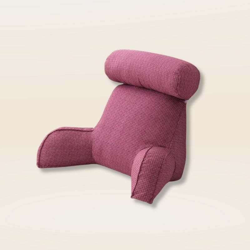 Coussin de lecture avec accoudoirs | Dreamy Sloth® Rose / 75x40x40 cm