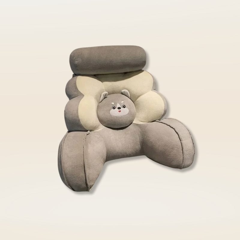 Coussin de lecture de lit | Dreamy Sloth® Gris / 60x50 cm