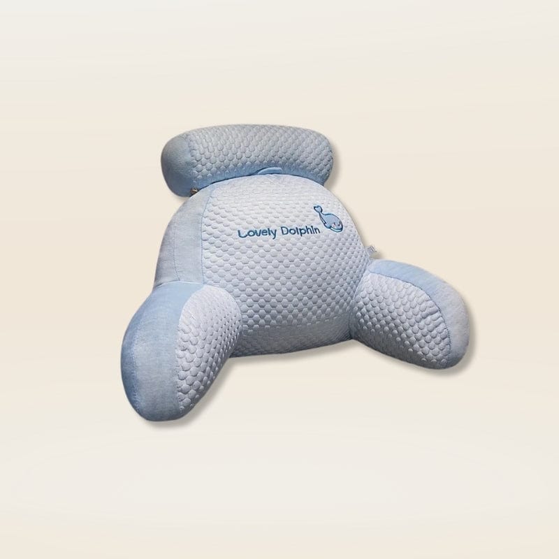 Coussin de lecture lit | Dreamy Sloth® Bleu / 60x45x20cm