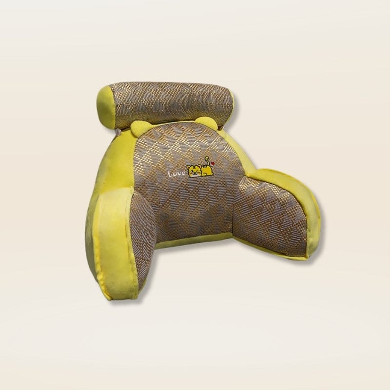 Coussin de lecture pour le lit | Dreamy Sloth® Jaune / 60x40 cm