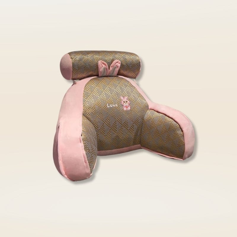 Coussin de lecture pour le lit | Dreamy Sloth® Rose / 60x40 cm