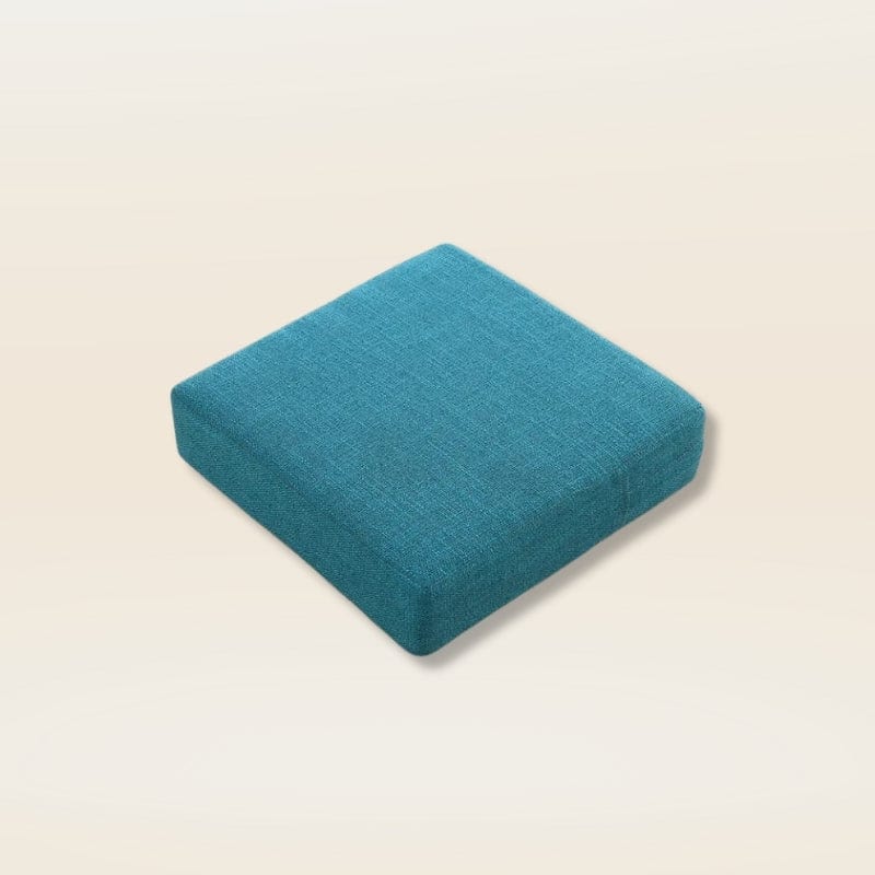 Coussin de méditation carré | Dreamy Sloth® Bleu canard / 40x40 cm
