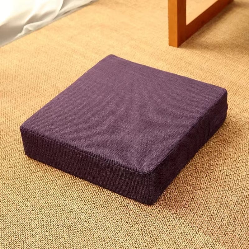Coussin de méditation carré | Dreamy Sloth® Bordeaux / 40x40 cm