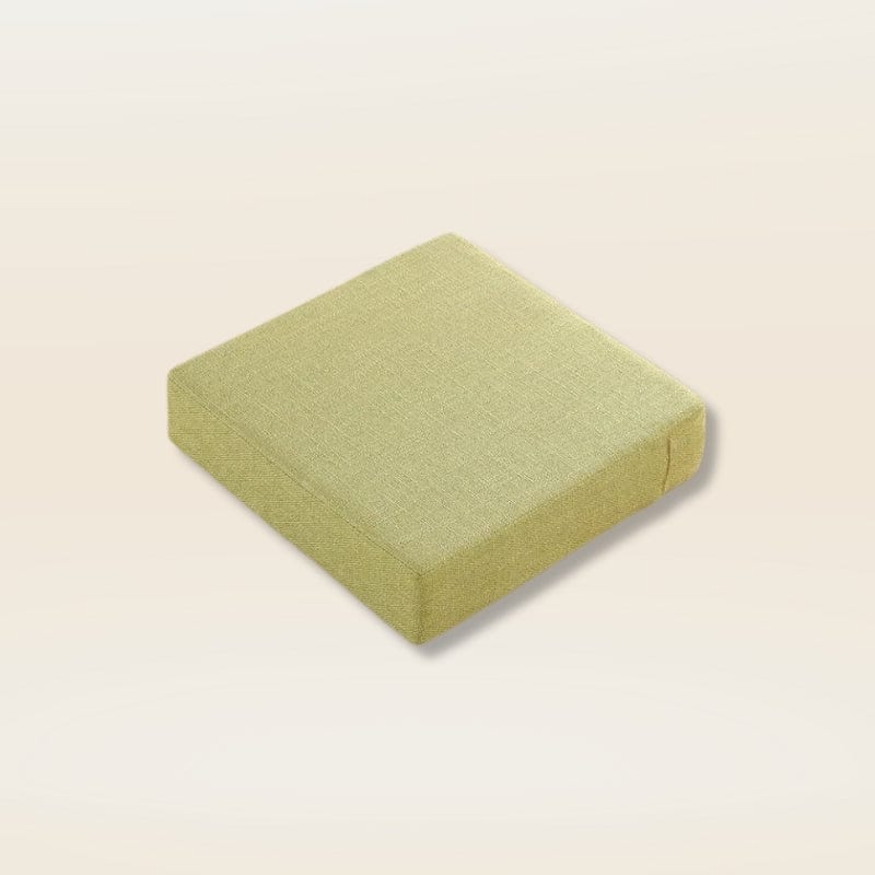 Coussin de méditation carré | Dreamy Sloth® Vert / 40x40 cm