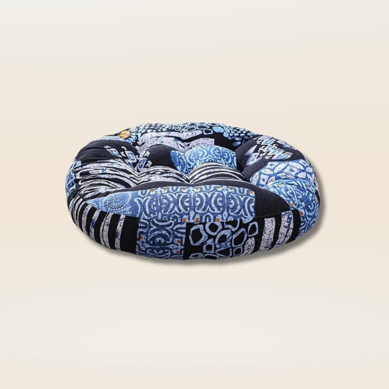Coussin de sol bleu | Dreamy Sloth® Bleu / 55x55 cm