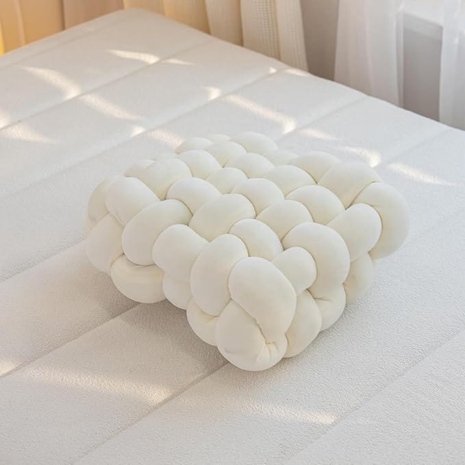 Coussin de sol carré | DreamySloth® Blanc / 30x33 cm