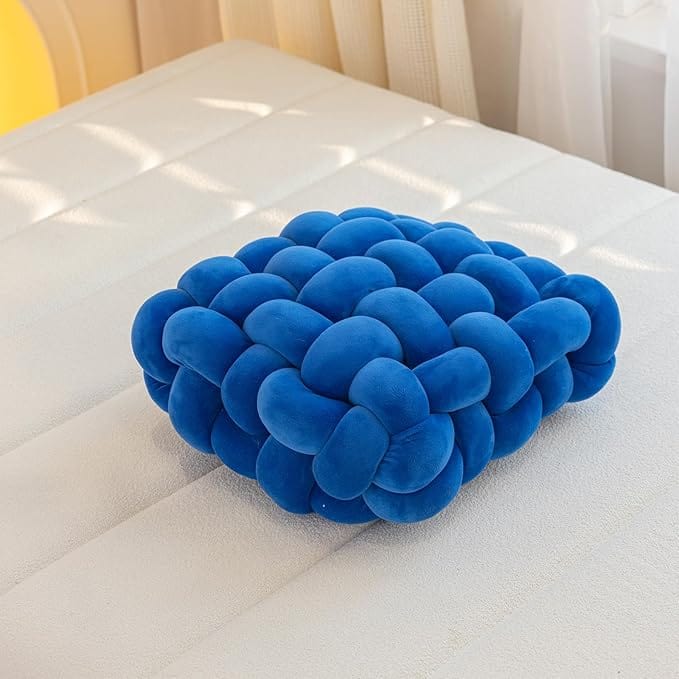 Coussin de sol carré | DreamySloth® Bleu / 30x33 cm