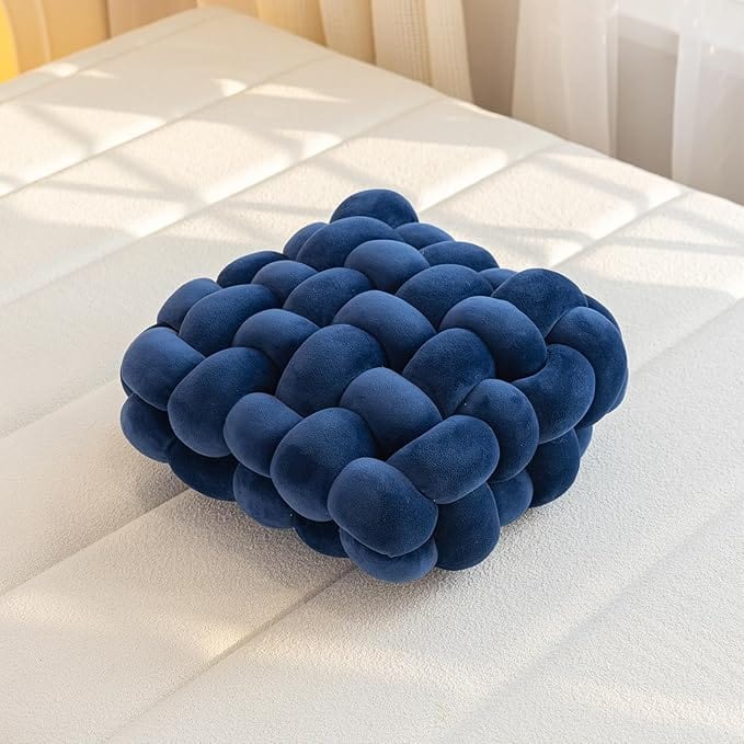 Coussin de sol carré | DreamySloth® Bleu foncé / 30x33 cm