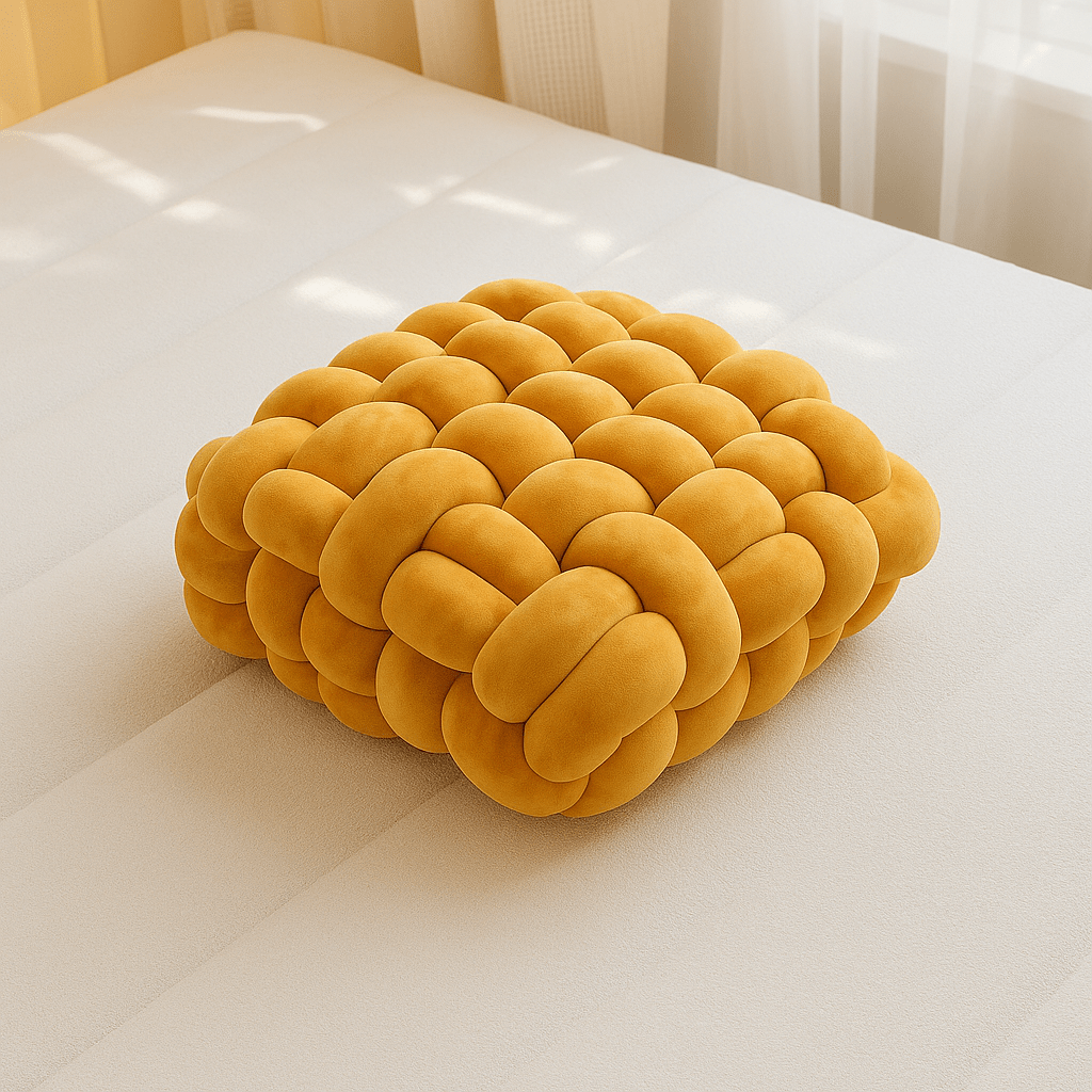 Coussin de sol carré | DreamySloth® Brun / 30x33 cm