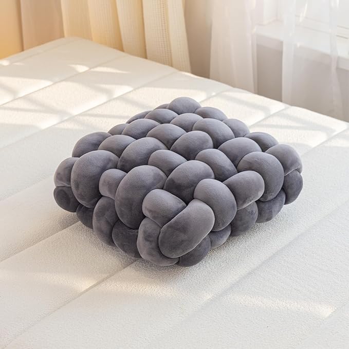 Coussin de sol carré | DreamySloth® Gris / 30x33 cm