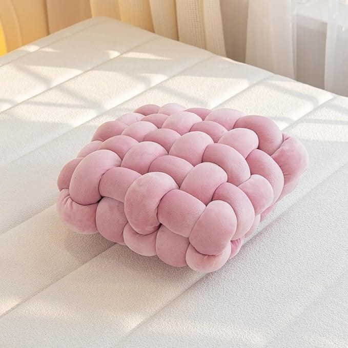 Coussin de sol carré | DreamySloth® Rose / 30x33 cm