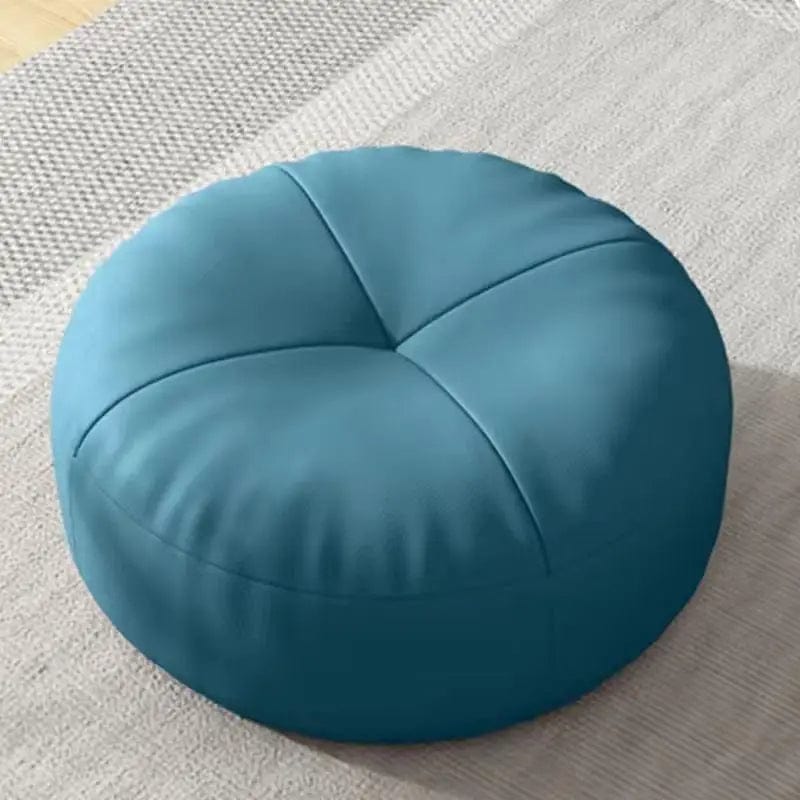 Coussin de sol cuir | Dreamy Sloth® Bleu / 30x30 cm