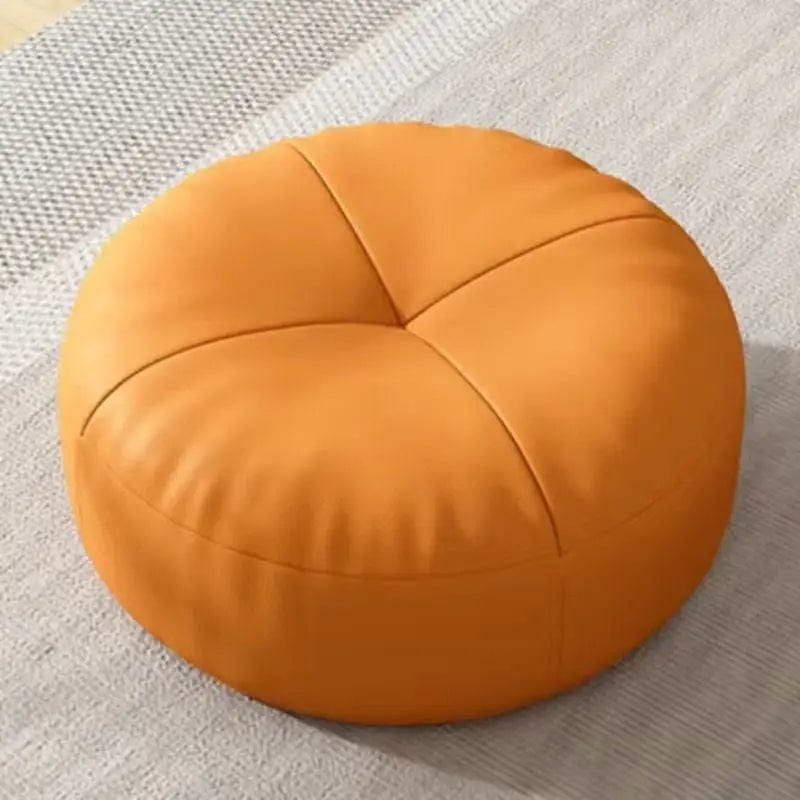 Coussin de sol cuir | Dreamy Sloth® Orange / 40x40 cm