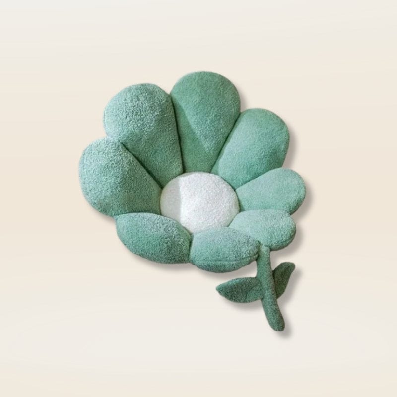 Coussin de sol fleur | Dreamy Sloth® Vert / 60x65 cm