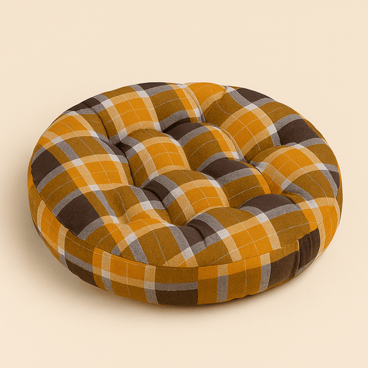 Coussin de sol orange | Dreamy Sloth® Orange / 55x55 cm