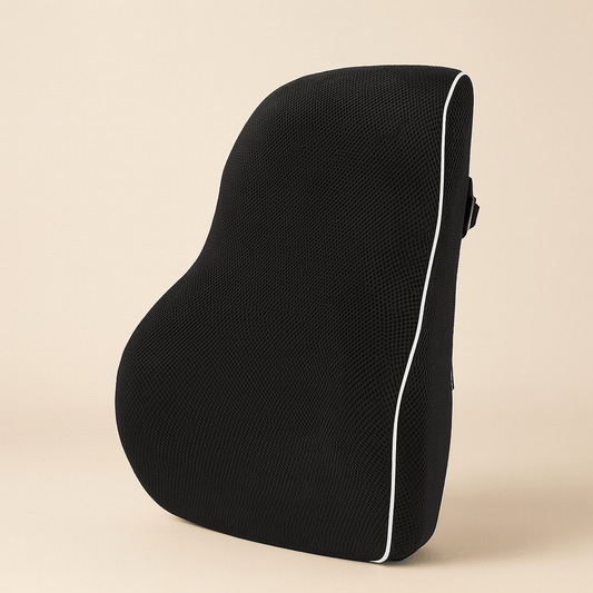 Coussin ergonomique pour chaise de bureau | DreamySloth® Noir / 43x39 cm