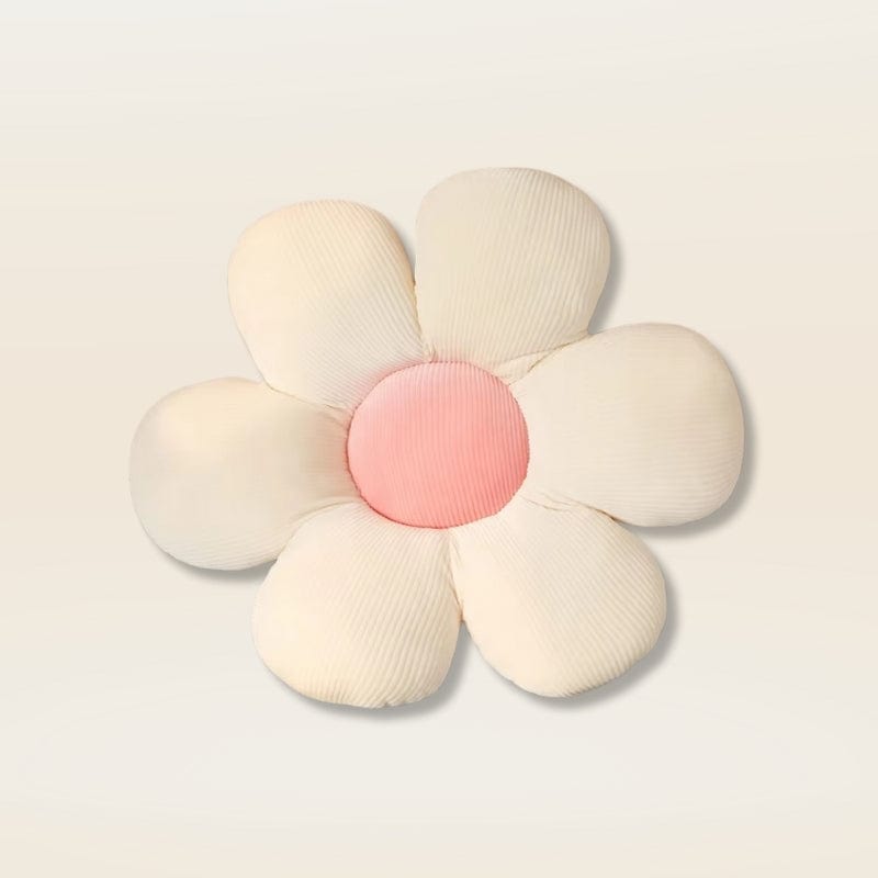 Coussin fleur blanc | Dreamy Sloth® Rose / 40x40 cm