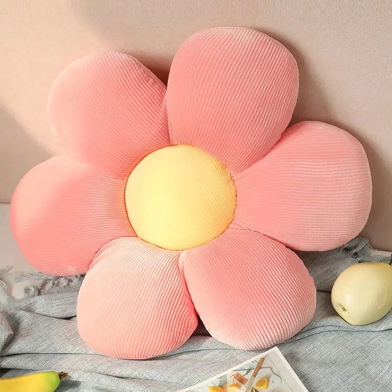 Coussin fleuri| Dreamy Sloth® Rose / 40x40 cm