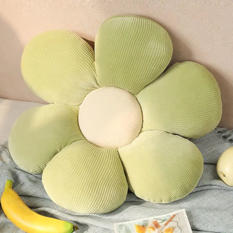 Coussin fleuri| Dreamy Sloth® Vert / 40x40 cm