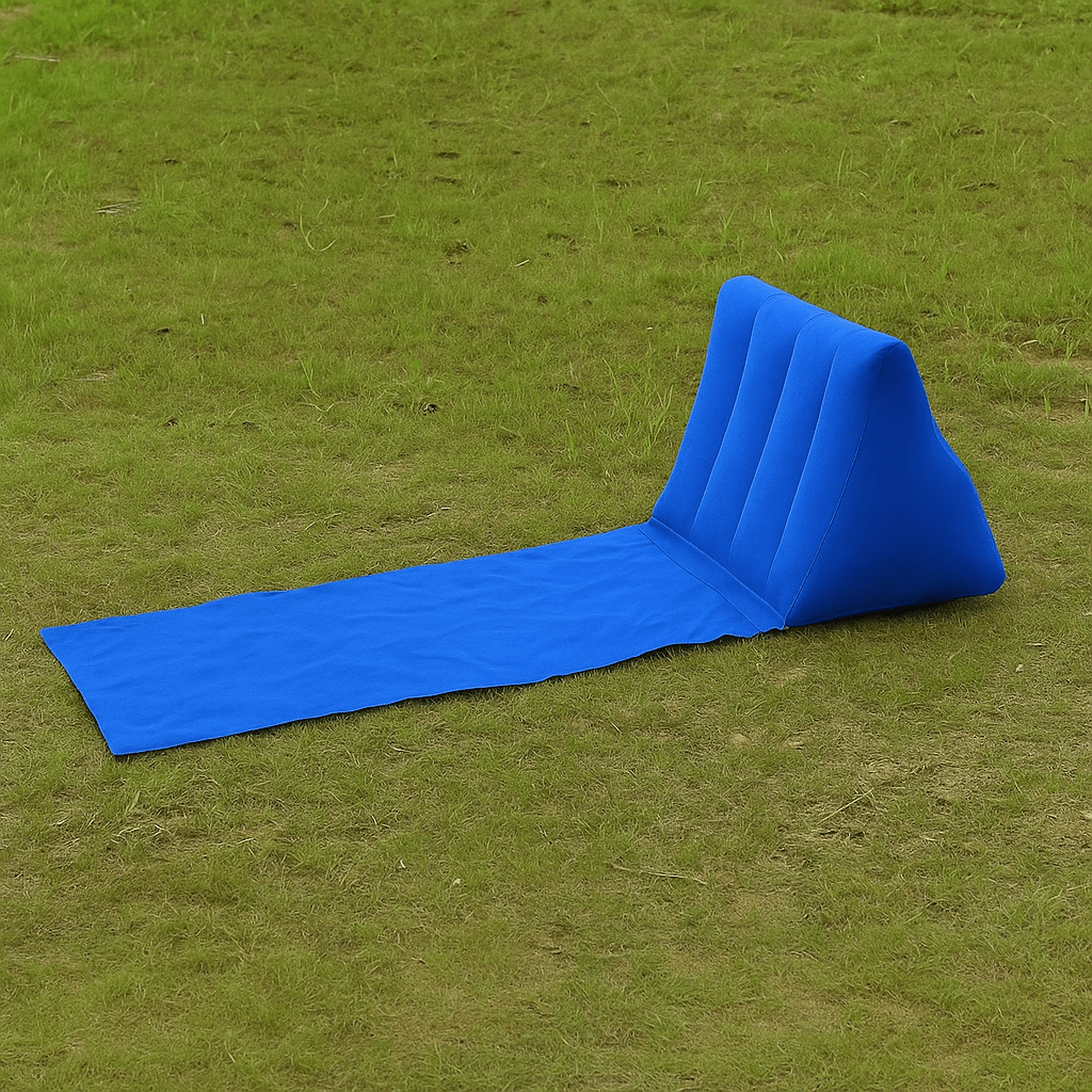 Coussin gonflable plage | DreamySloth® Bleu / 148x38x48 cm