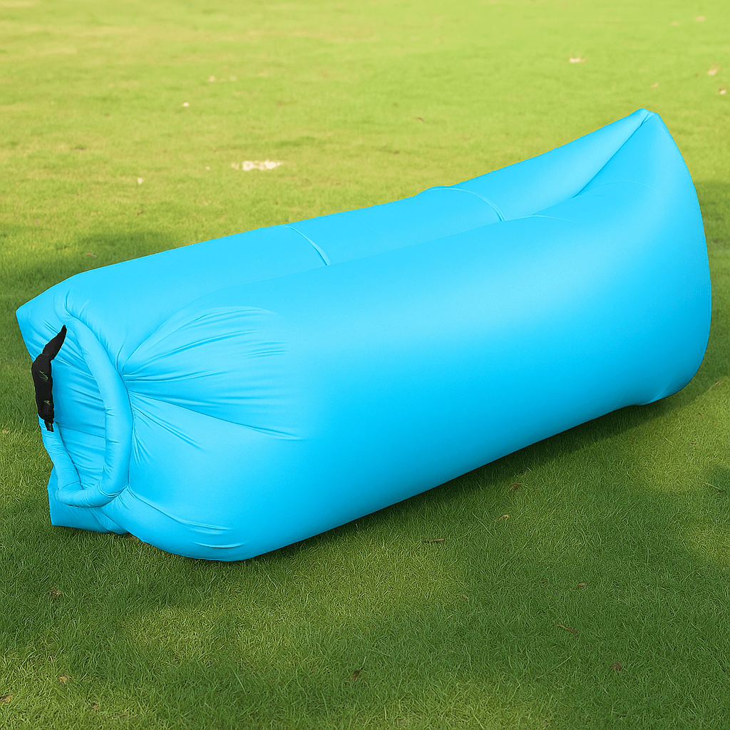 Coussin gonflable pour la plage | DreamySloth® Blue / 200x70 cm