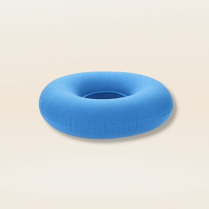 Coussin gonflable rond | Dreamy Sloth® Bleu clair / 35x35 cm